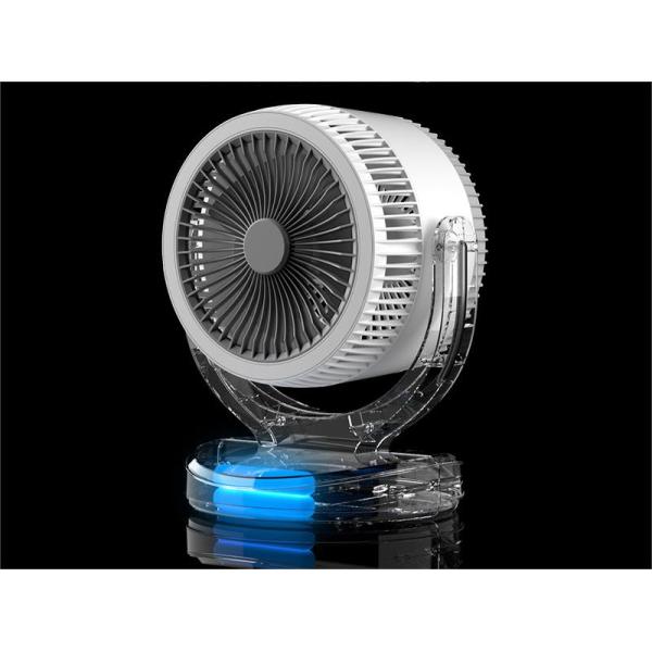 360° Rotary Mini Desktop Turbine Convection Ventilator for Household Table Installation