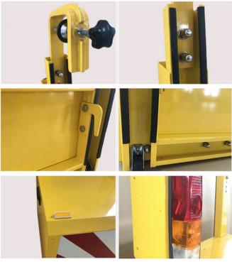 Caminhão móvel atenuador RAL1023 montado