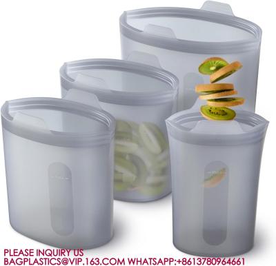 Microwave Dishwasher Safe, Leak-free, Bundle Pack Bowls, Reusable Silicone Clear Bowls