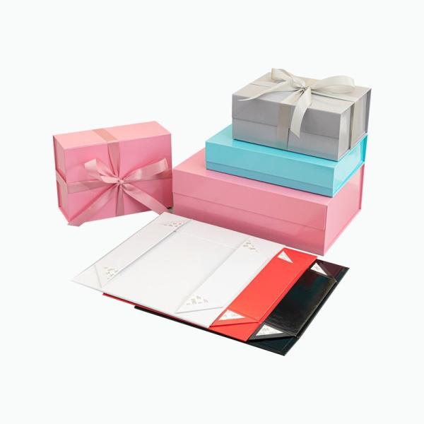 Foldable Paper Carton Gift Box Magnetic Cosmetic Packaging Box Custom Logo Printed