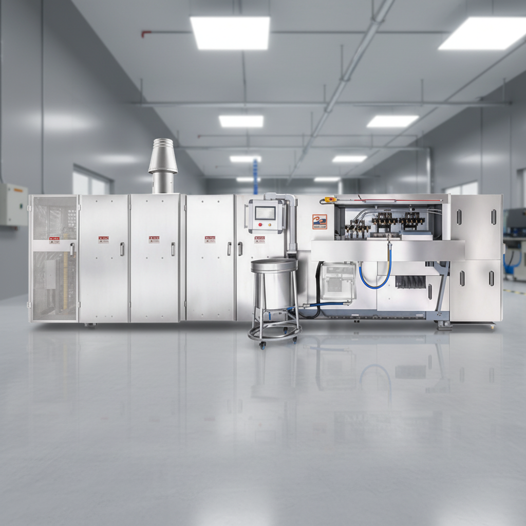 Stainless Steel Wafer Cone Production Equipment For Wafer Cone Manufacturing Excellence