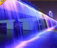 Cachoeira de aço inoxidável dinâmica progressiva de mudança de cor