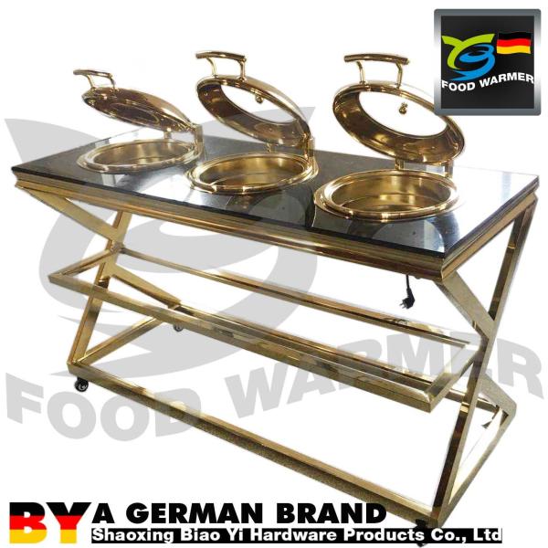 Удобная говядина высекая оборудование кухни диаметра лотка еды станции Φ345мм