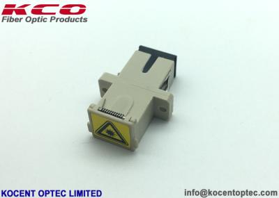 Multimode Beige Fiber Optic Adapter Automatic Shutter Dusty Cap OM1 OM2 OM3 OM4 OM5