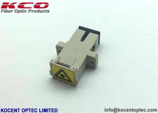 Multimode Beige Fiber Optic Adapter Automatic Shutter Dusty Cap OM1 OM2 OM3 OM4 OM5
