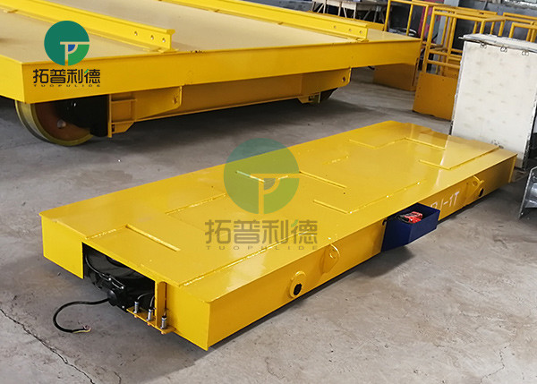 Heavy Load Cable Drum Powered Rail Transfer Trolley for Steel Mill Handling