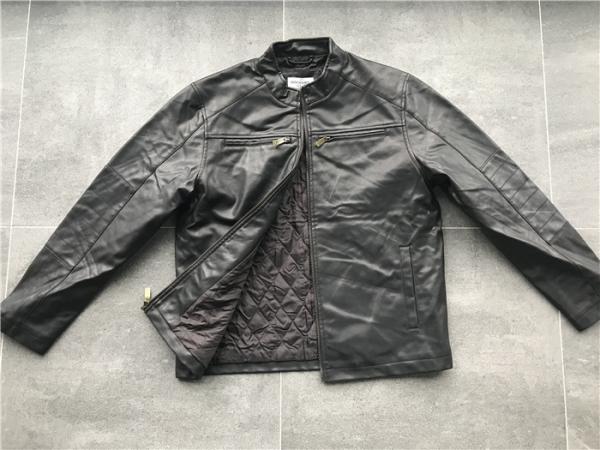 Waterproof Dark Brown Mens PVC Jacket S M L XL Size Fashion Design DOCO1720