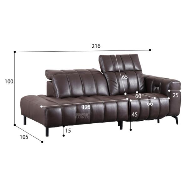 BN Italian Minimalist Living Room Electric Function Genuine Leather Sofa Home Furniture Functional Sofa Recliner