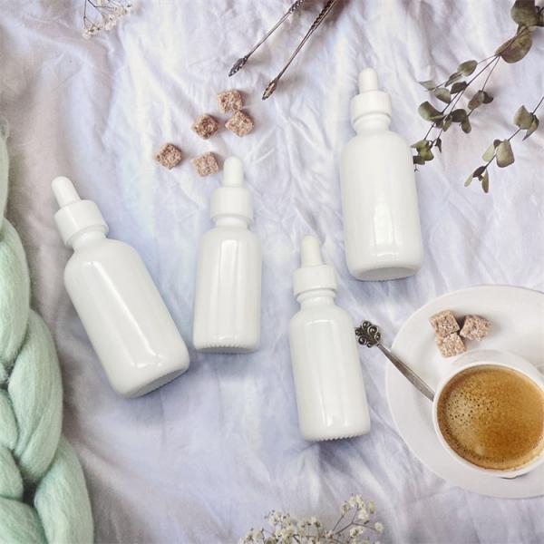 1oz 2oz White Ceramics essential oil sample bottles In Stock