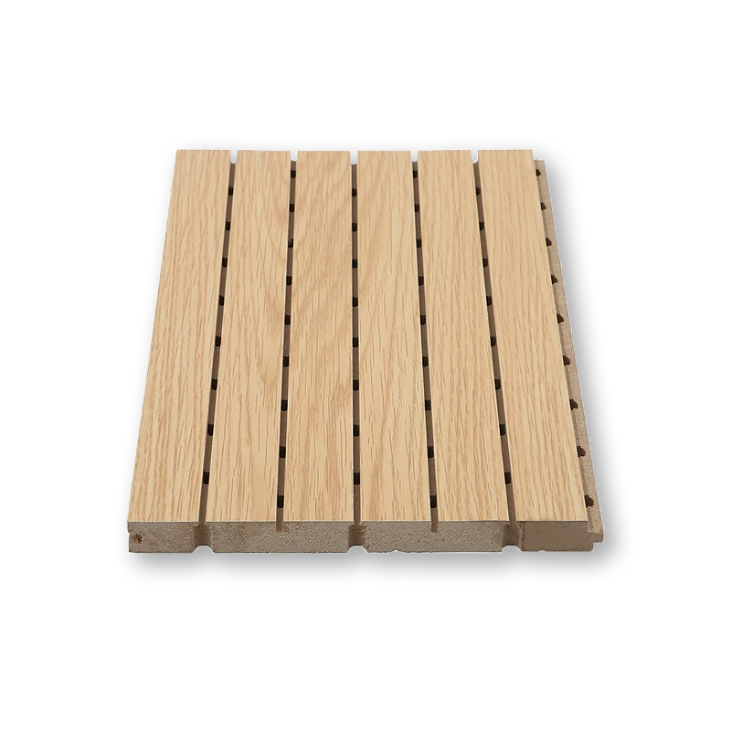 Grooved Acoustic Panels NRC 0.85 High Density Sound Absorbing Wall Cladding for