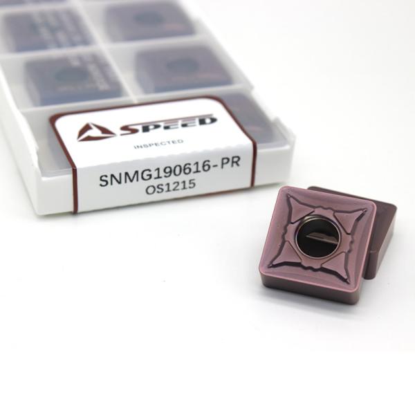 Tungsten Cnc Lathe Inserts SNMG190612 High Finishing For Stainless Steel