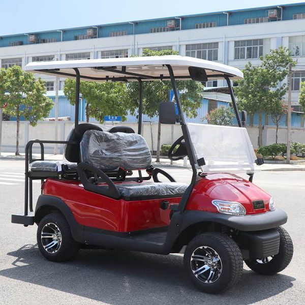 White Used Electric Golf Carts With Trojan Battery CE Approved 4 Seater 275A