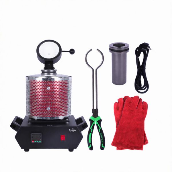 Silk 1800W Digital Protective Grid Automatic Gold Electric Melting Furnace For 1/2/3kg
