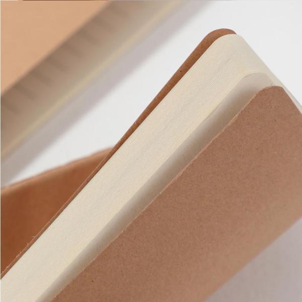100 Pages/ 50 Sheets Soft Kraft Cover Notebook Perfect for Students and Professionals