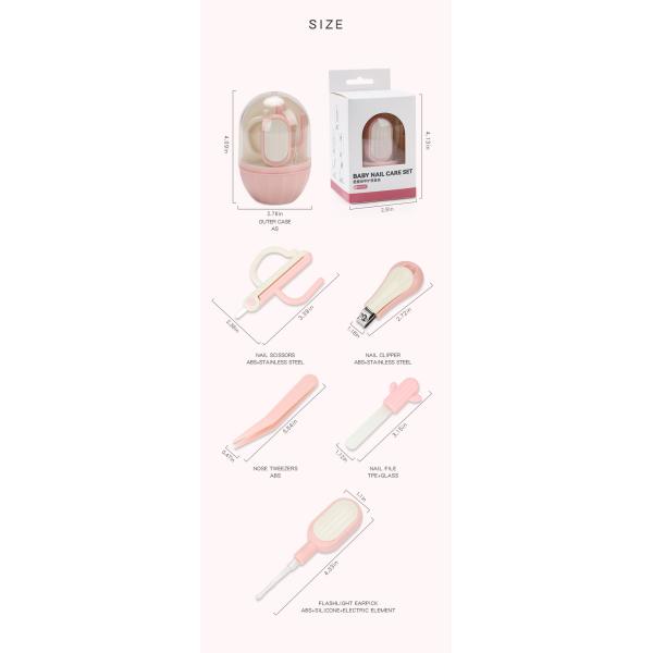 Cactus Shape Baby Nail Care Set Newborn Special Anti Pinch Meat Baby Scissors Safety Nail Clippers Children's Products