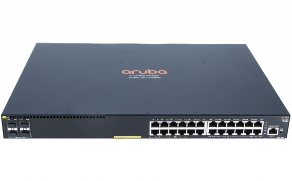 Aruba 2930F JL255A 24G POE 4SFP Gigabit Switch com recursos avançados de rede