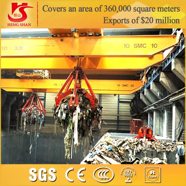 Crane claw machine for sale for grab overhead crane manufacturer from China