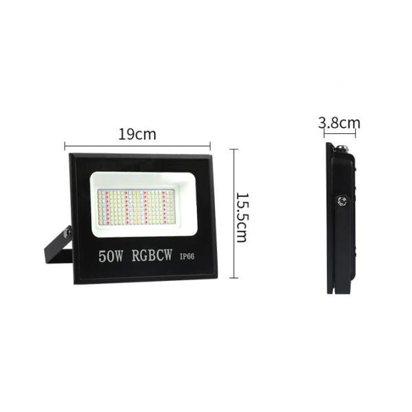 IP65 Tuya App Controlled Wifi Smart LED Outdoor Home Lights Waterproof Solar Powered for Garden  Flood Light