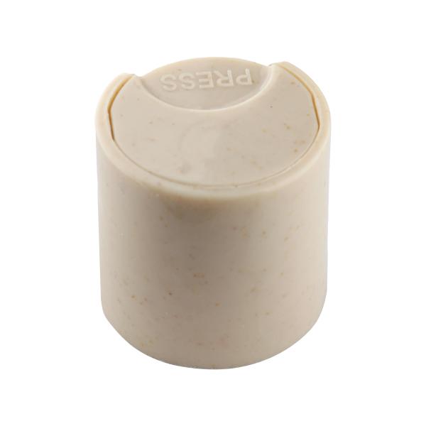 Custom Cylindrical 24/410 Smooth Plastic Bottle Cap, Press-type Cosmetic Top Cap