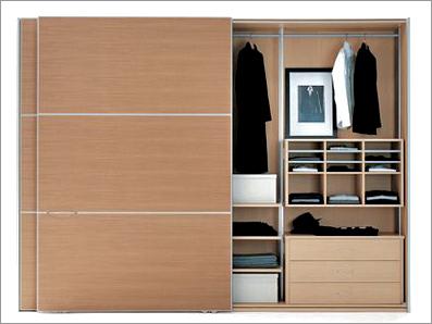 wood grain MFC wardrobe