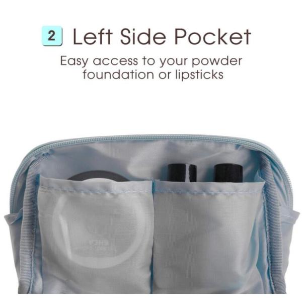 Wholesale Personalized Private Label Eco Friendly PU Vegan Leather Bulk Waterproof Travel Custom Makeup Cosmetic Bags