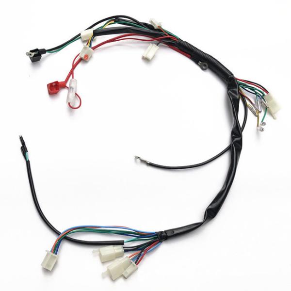 Bare Copper 2 Pin-50 Pin Motorcycle Wiring Harness 10 Pin Wiring Harness TUV