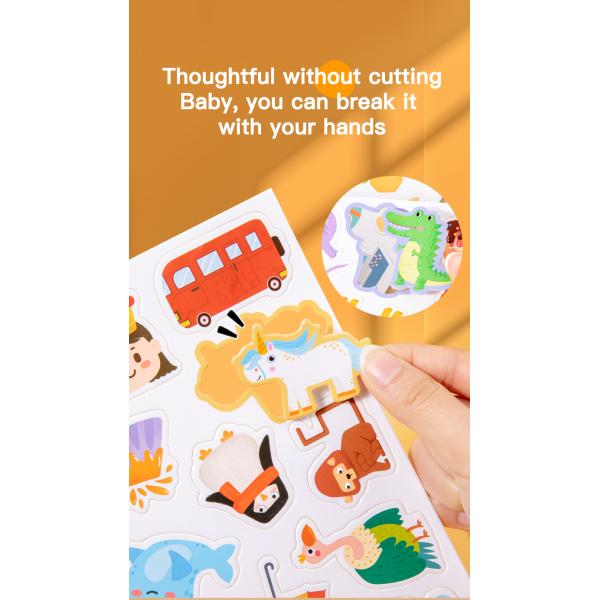 2025 New Design Baby Letters 26 English Letters in Red Words Cognitive Card Children's Paste Book Toy Educations Toys for Kids
