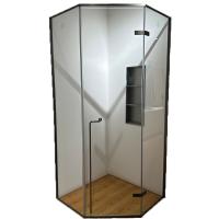 Cabine de chuveiro de vidro temperado moderno e minimalista perfeito para ambientes residenciais e comerciais