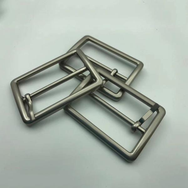Dark Silver Grey Needlepoint Belt Buckle 20.8x20.8mm 26x22mm