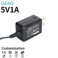 Lights 5V 1A Wall Mount Power Supply Adapter 100VAC- 240VAC Lightweight