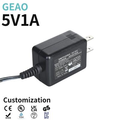 Lights 5V 1A Wall Mount Power Supply Adapter 100VAC- 240VAC Lightweight