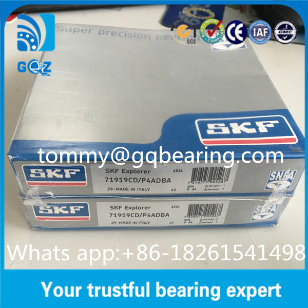 15 Degree Contact Angle High Precision Ball Bearings Skf 71911 CD / P4A