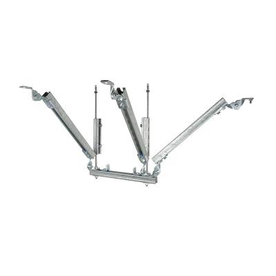 Anodized Silver Seismic Brace For Pipe Seismic Protection Aluminum Bracket