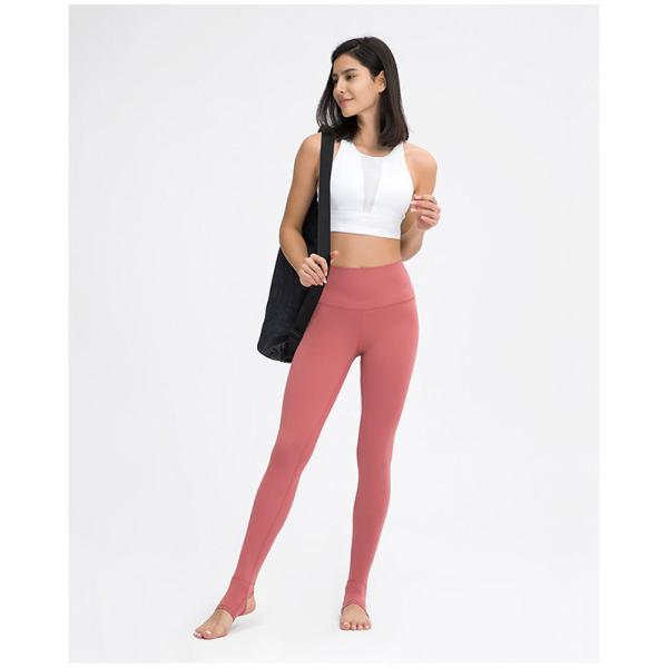 Спорт Капри сплошного цвета задыхаются тонкие подходящие высокие гетры йоги Waisted с карманами