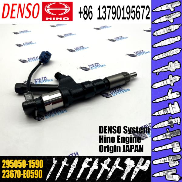 New Diesel Common Rail Fuel Injector 23670-E0590 295050-1590 For HINO P11C Engine