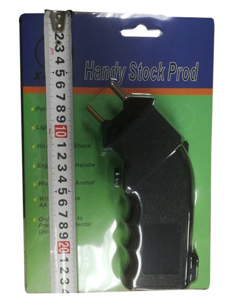 ABS Battery Operated Cattle Prod / Electric Stock Prodders Black Ergonomic Design