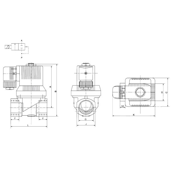 Тип 5404 клапана соленоида высокотемпературного высокого давления латунный для ДК АК 24В пара воды 230В
