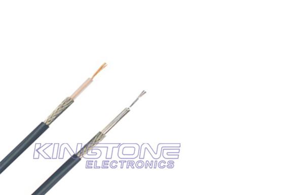 RG 174 Coaxial Cable 7 × 0.17mm Copper Conductor with 95% Tinned Copper Braiding
