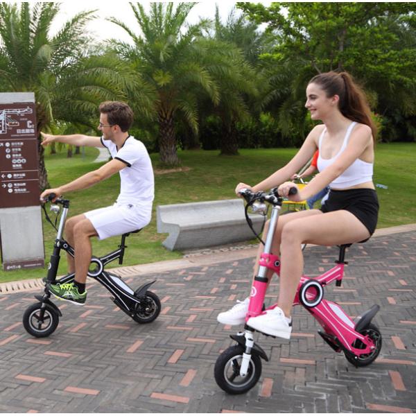 Light Weight Foldable Electric Bicycle with Seat , Electric Bike Kit Lithium Battery