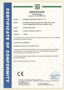 SHENZHEN LIANXUN HIGH-TECH CO., LTD.& LANSAN INTL LIMITED Сертификации