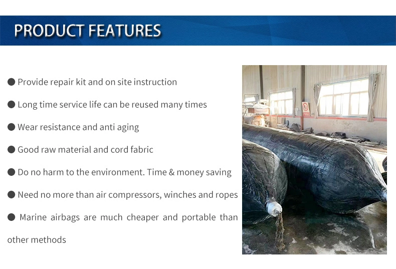 Воздушная подушка плавая понтона морского спасения имущества пневматическая резиновая для подниматься
