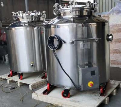 Mirror Polishing Softgel Medicine Storage Tanks 50-600L Cylindrical Shape