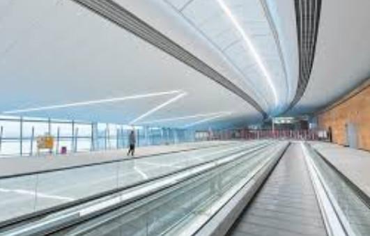 1000mm 0.5m/s Airport Moving Walkway FUJI Passenger Conveyor