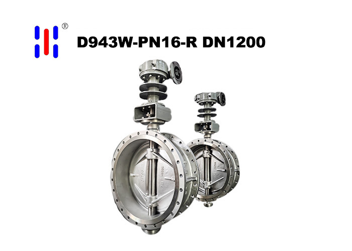 Electric Flanged DN1200 PN16 316 SS Triple Offset Butterfly Valve Water