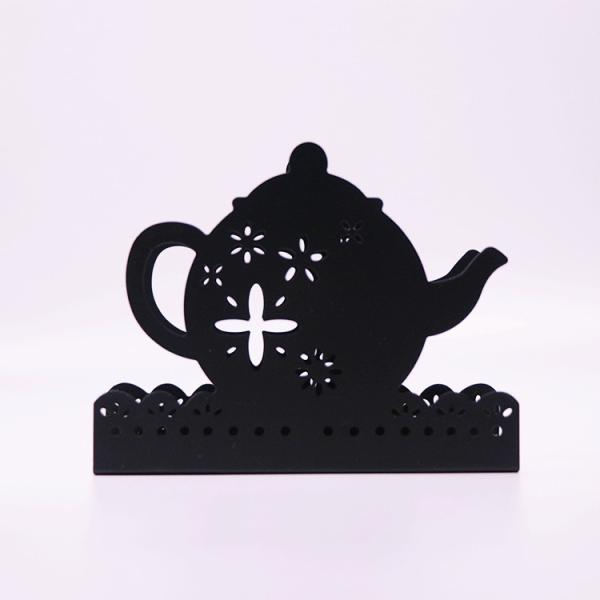 Home Decoration Metal Napkin Holder Teapot Design Tissue Holder Eco - Friendly