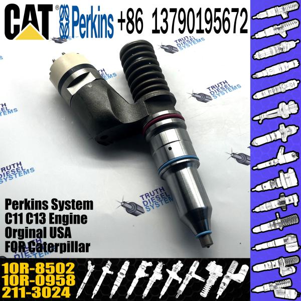 Injetor comum 211-3024 10R-0958 10R-8502 do trilho do combustível quente da venda para o motor C15 de Caterpillar