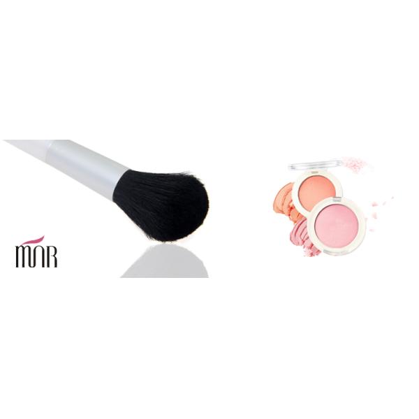 White Synthetic Angled Contour Blush Brush , Single Pro Contouring Makeup Brushes