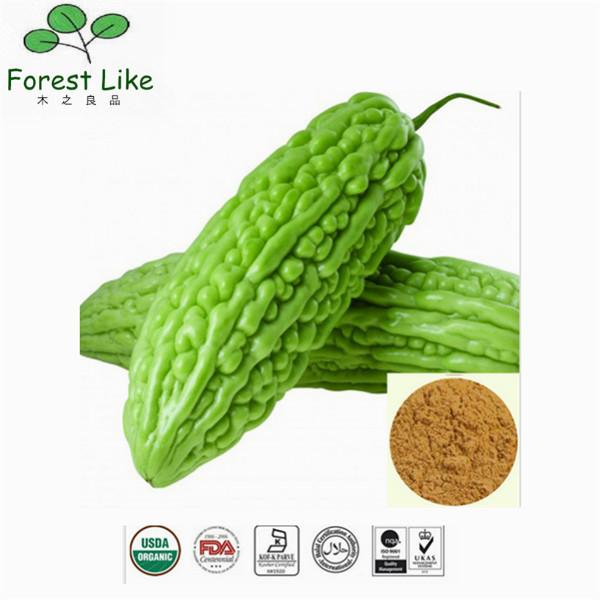 Bitter Melon Extract Powder 10 % ~ 30 % Charantin Treat Diabetes and Blood Sugar Lowering