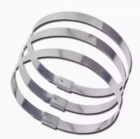 4.6*200mm Heavy Duty 304 Stainless Steel Zip Ties Self-Locking Metal Cable Ties For Outdoor Use