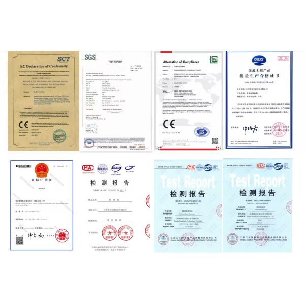 ROADSAFE Warning Roadway Safety Pvc Material Delineator Post Reflective